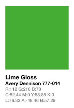 Avery 777-014 Lime .123cm