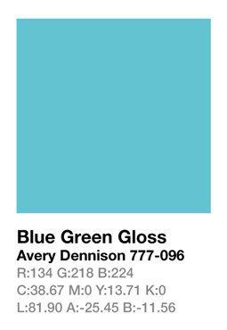 Avery 777-096 Blue Green .123cm