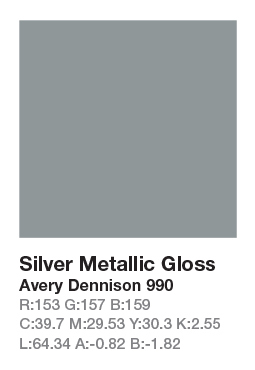 Avery 990 Silver Metallic .123cm