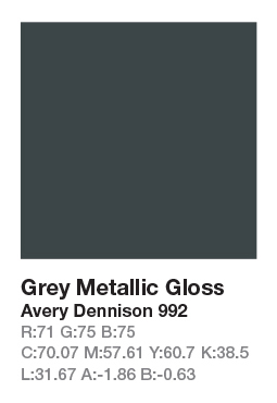 Avery 992 Grey Metallic .123cm
