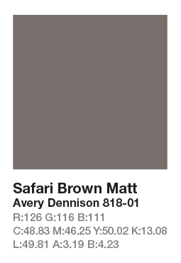 818-01 Safari Brown Matt š.123cm