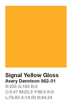 862-01 Signal Yellow š.123cm