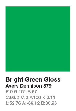 879 Bright Green š.123cm