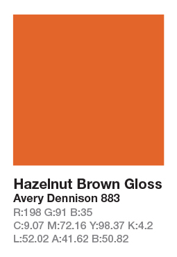 883 Hazelnut Brown š.123cm