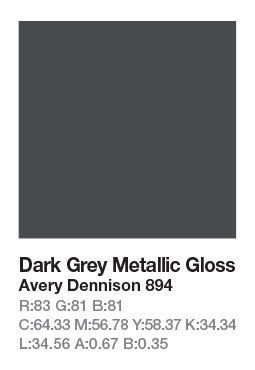 894 Dark Grey Metallic š.123cm
