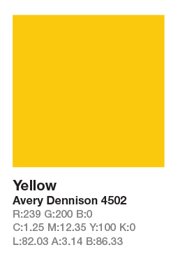 AVERY 4502 Yellow š.123cm