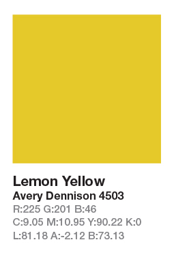 AVERY 4503 Lemon Yellow š.123cm