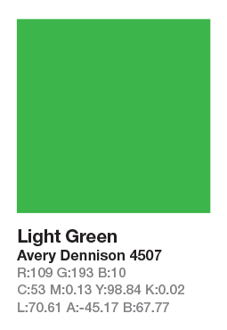 AVERY 4507 Light Green š.123cm