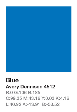 AVERY 4512 Blue š.123cm