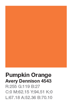 AVERY 4543 Pumpkin Orange š.123cm