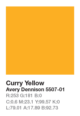 AVERY 5507-01 Curry Yellow š.123cm