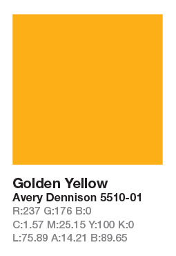 AVERY 5510-01 Golden Yellow š.123cm