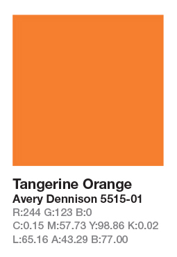 AVERY 5515-01 Tangerine Orange š.123cm