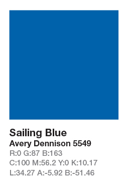 AVERY 5549 Sailing Blue š.123cm