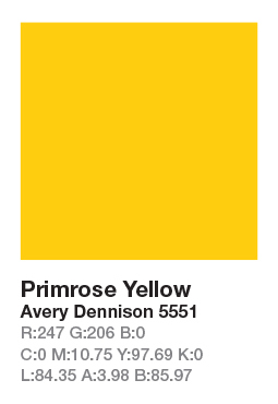 AVERY 5551 Primrose Yellow š.123cm