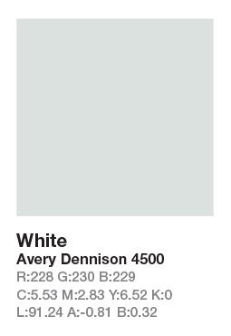 AVERY 4500 White š.123cm