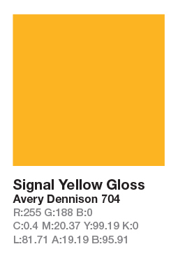 Avery 704 Signal Yellow š.123cm