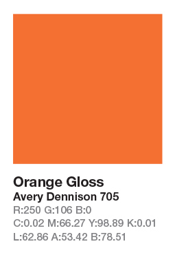 Avery 705 Orange š.123cm