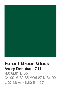 Avery 711 Forest Green š.123cm