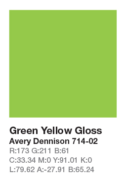 Avery 714-02 Green Yellow š.123cm