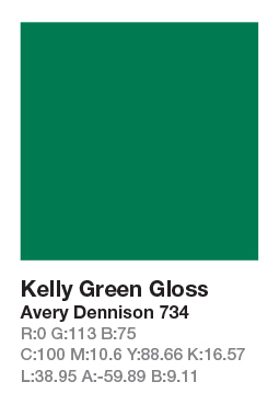 Avery 734 Kelly Green š.123cm