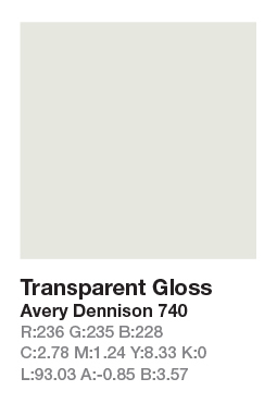 Avery 740 Transparent š.123cm