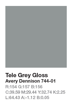 Avery 744-01 Tele Grey š.123cm