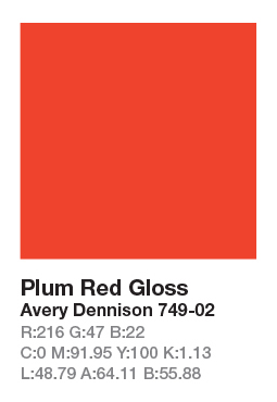 Avery 749-02 Plum Red š.123cm