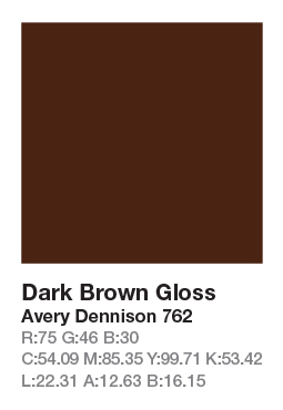 Avery 762 Dark Brown š.123cm