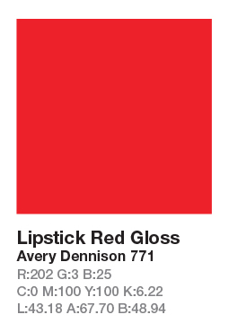 Avery 771 Lipstick Red š.123cm