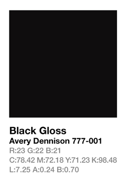 Avery 777-001 Black š.123cm