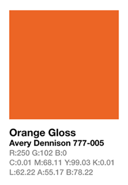 Avery 777-005 Orange š.123cm