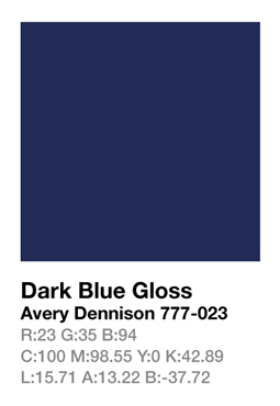 Avery 777-023 Dark Blue š.123cm