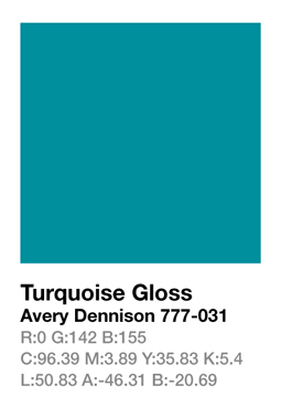 Avery 777-031 Turquoise š.123cm
