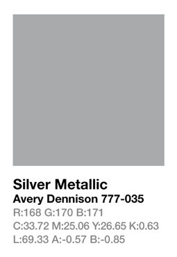 Avery 777-035 Silver Metallic š.123cm