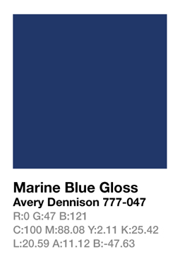 Avery 777-047 Marine Blue š.123cm