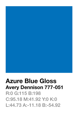 Avery 777-051 Azure Blue š.123cm