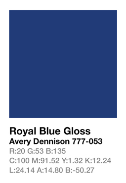 Avery 777-053 Royale Blue š.123cm