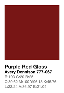 Avery 777-067 Purple Red š.123cm