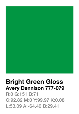 Avery 777-079 Bright Green š.123cm
