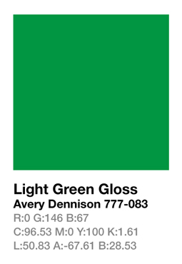 Avery 777-083 Light Green š.123cm