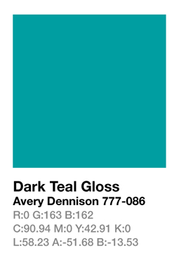 Avery 777-086 Dark Teal š.123cm
