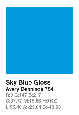Avery 784 Sky Blue š.123cm