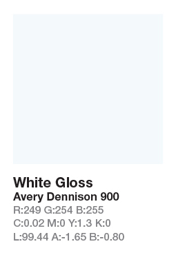 Avery 900 White š.123cm