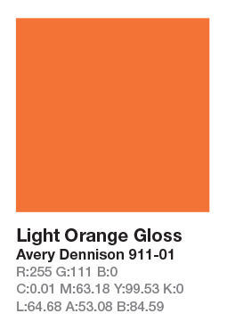 Avery 911-01 Light Orange š.123cm