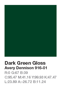 Avery 916-01 Dark Green š.123cm