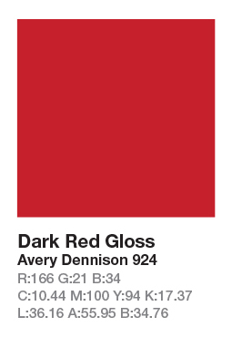 Avery 924 Dark Red š.123cm
