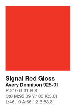 Avery 925-01 Signal Red š.123cm