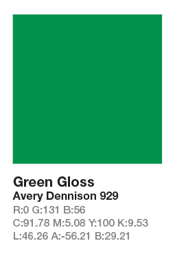 Avery 929 Green š.123cm