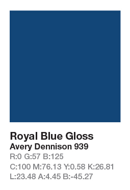 Avery 939 Royal Blue š.123cm